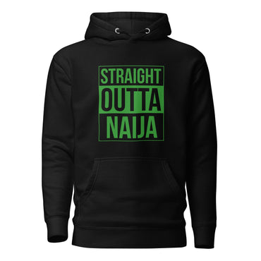 Heavy Weight Unisex Hoodie- Straight outta Nigeria