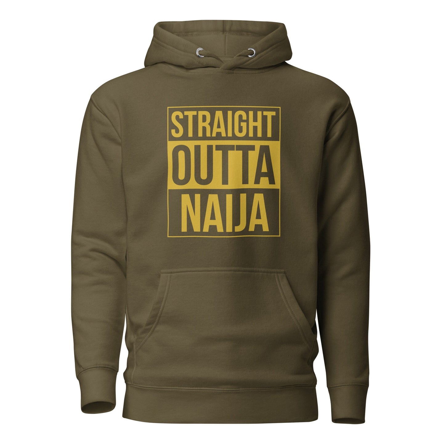 Heavy weight Straight Outta Naija Unisex Hoodie- Nigerian Hoodie