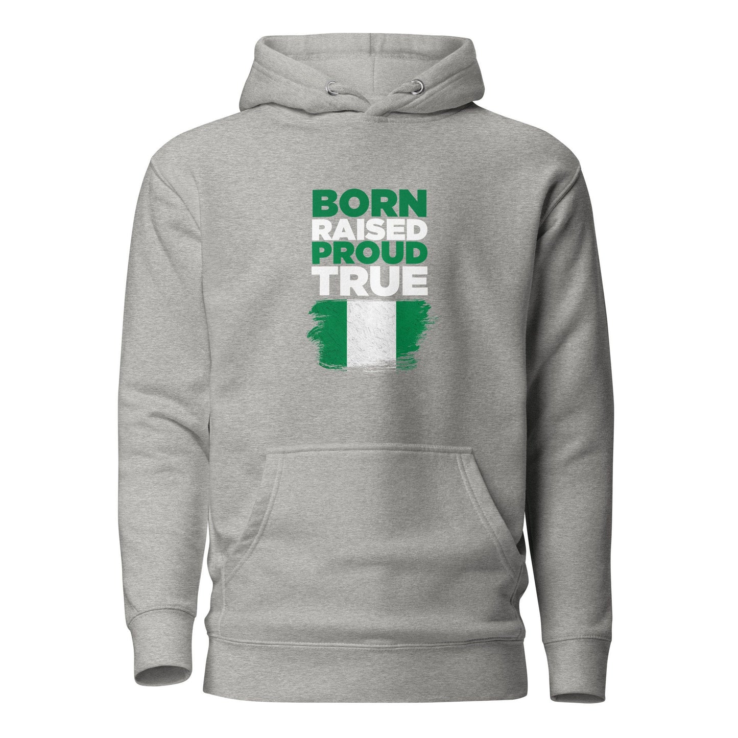 Heavy Blend Born Raised Proud True- Nigerian Hoodie, African Hoodie, Black hoodie, Red African Hoodie, Grey Hoodie
