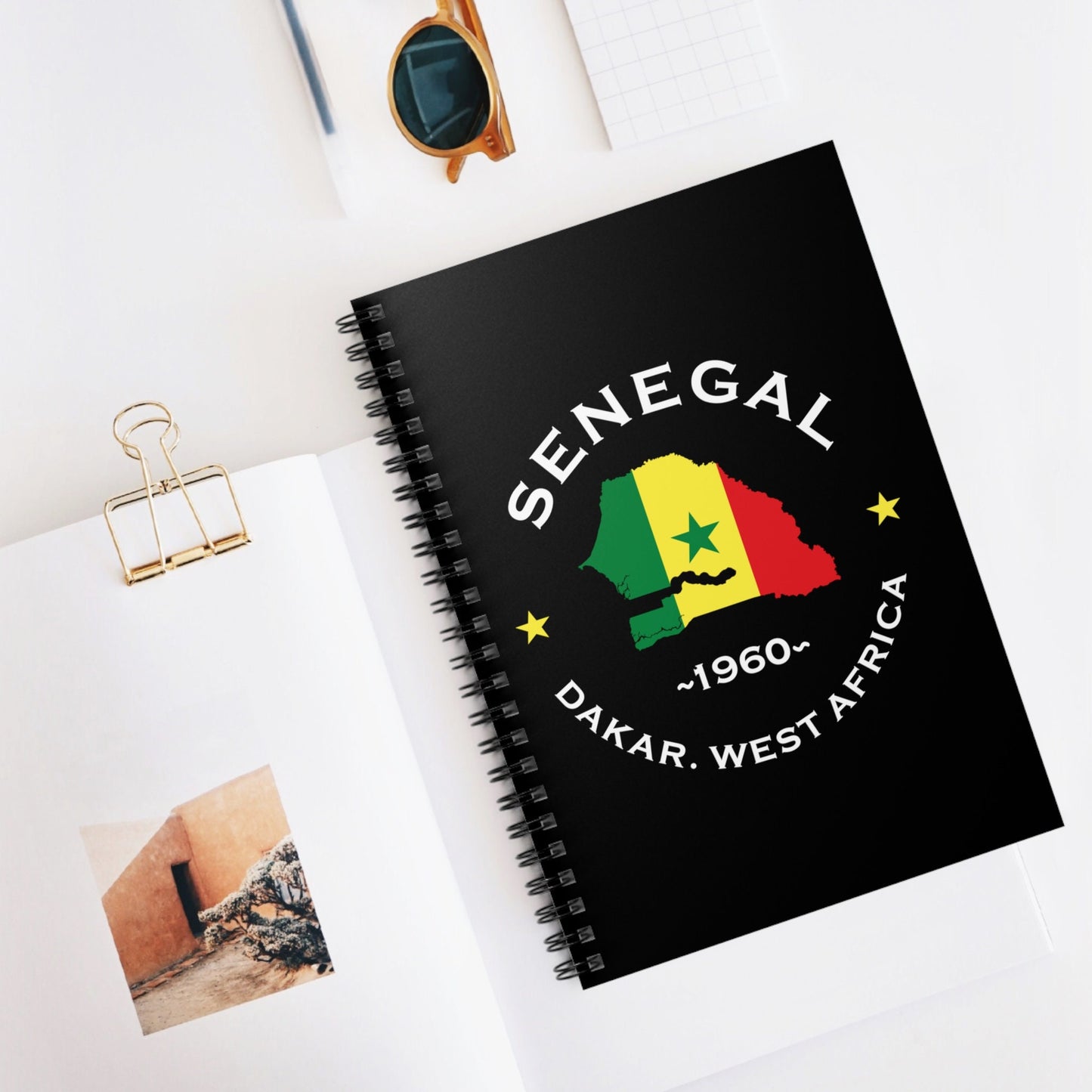 Senegalese Spiral Notebook