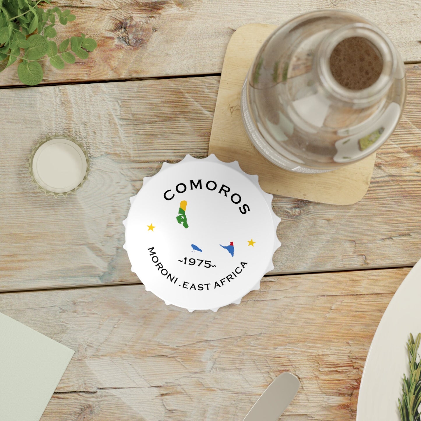 Comoros Bottle Opener and Fridge Magnet