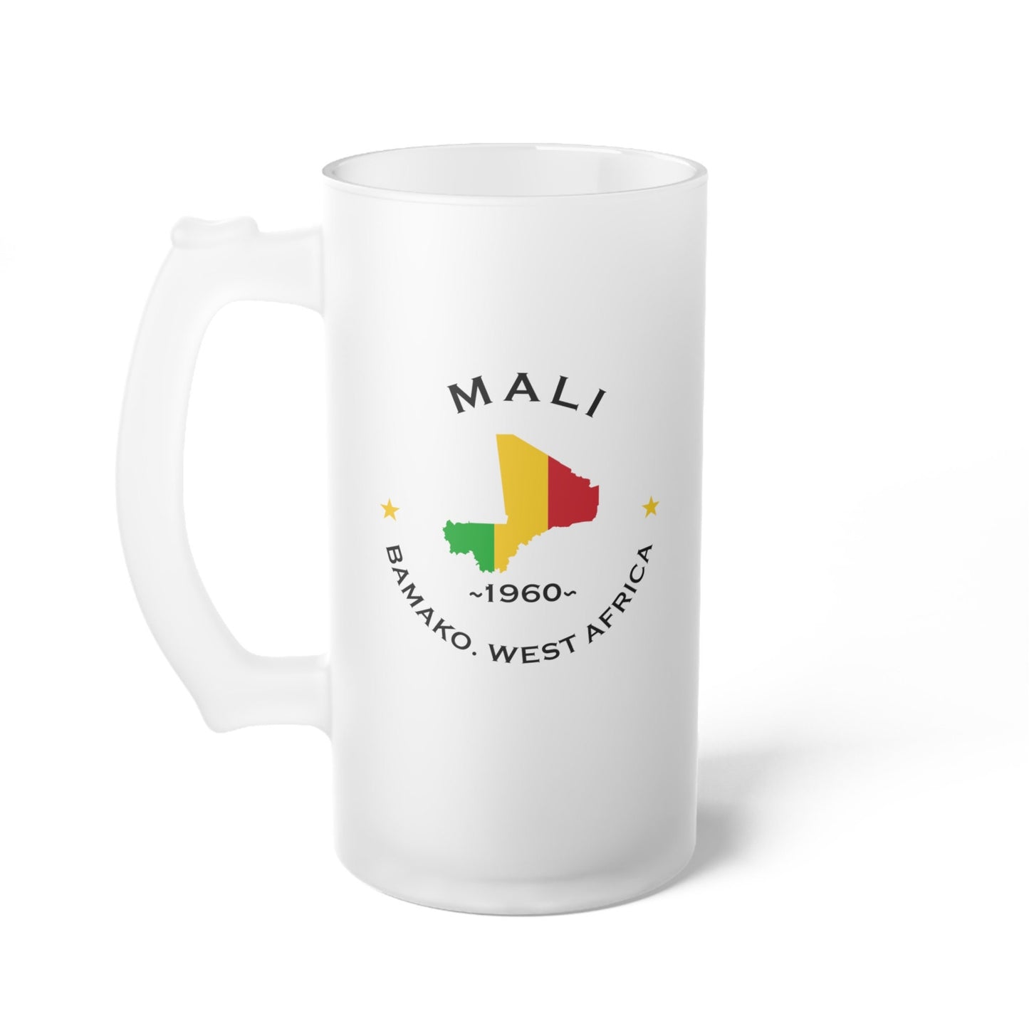 Mali Frosted Glass Beer Mug