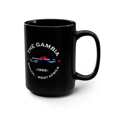 Gambia Black Mug, 15oz