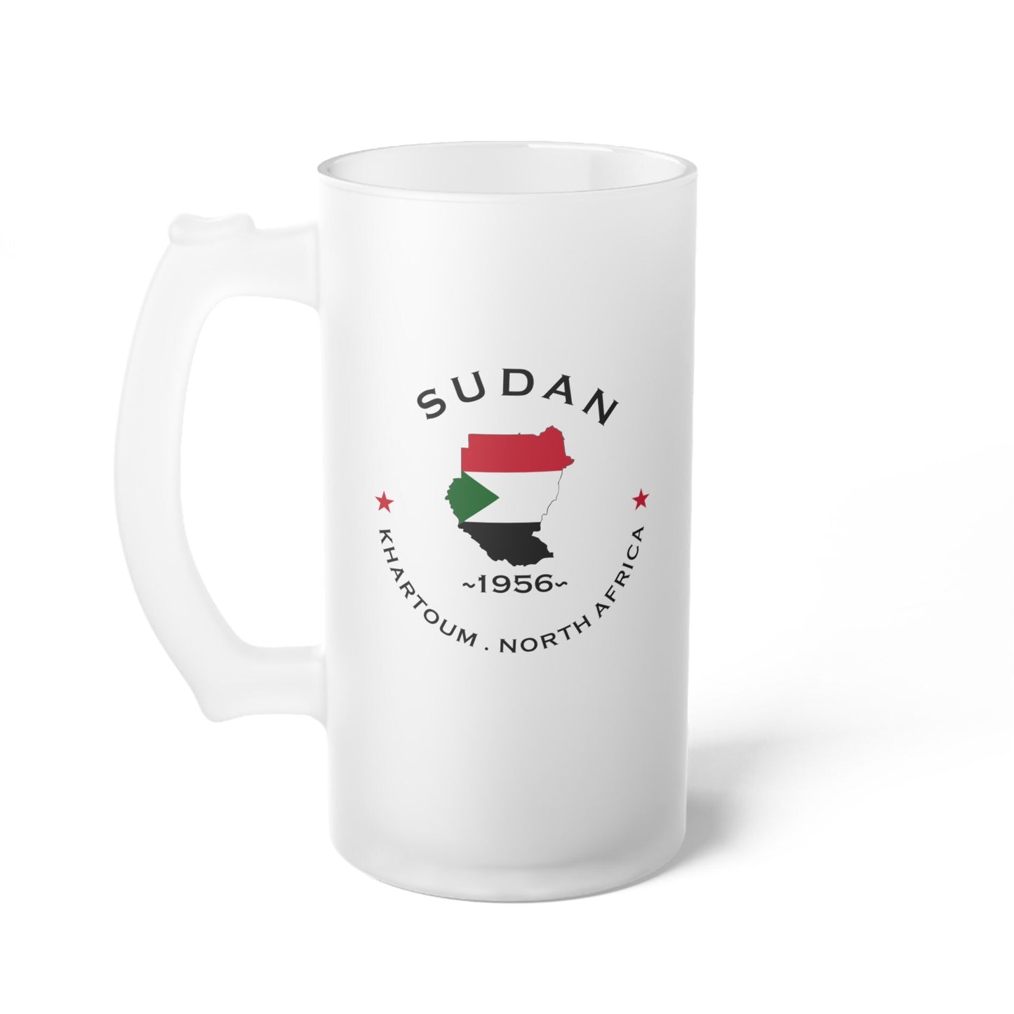 Sudan Frosted Glass Beer Mug