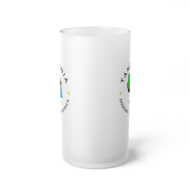 Tanzania Frosted Glass Beer Mug