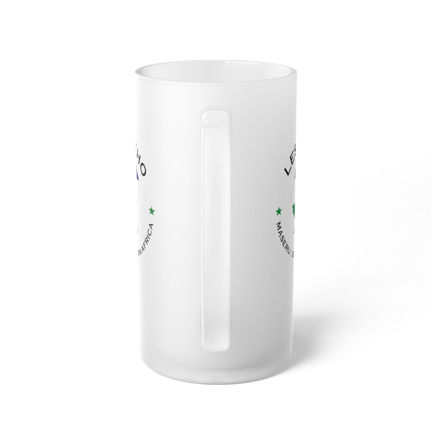 Lesotho Frosted Glass Beer Mug