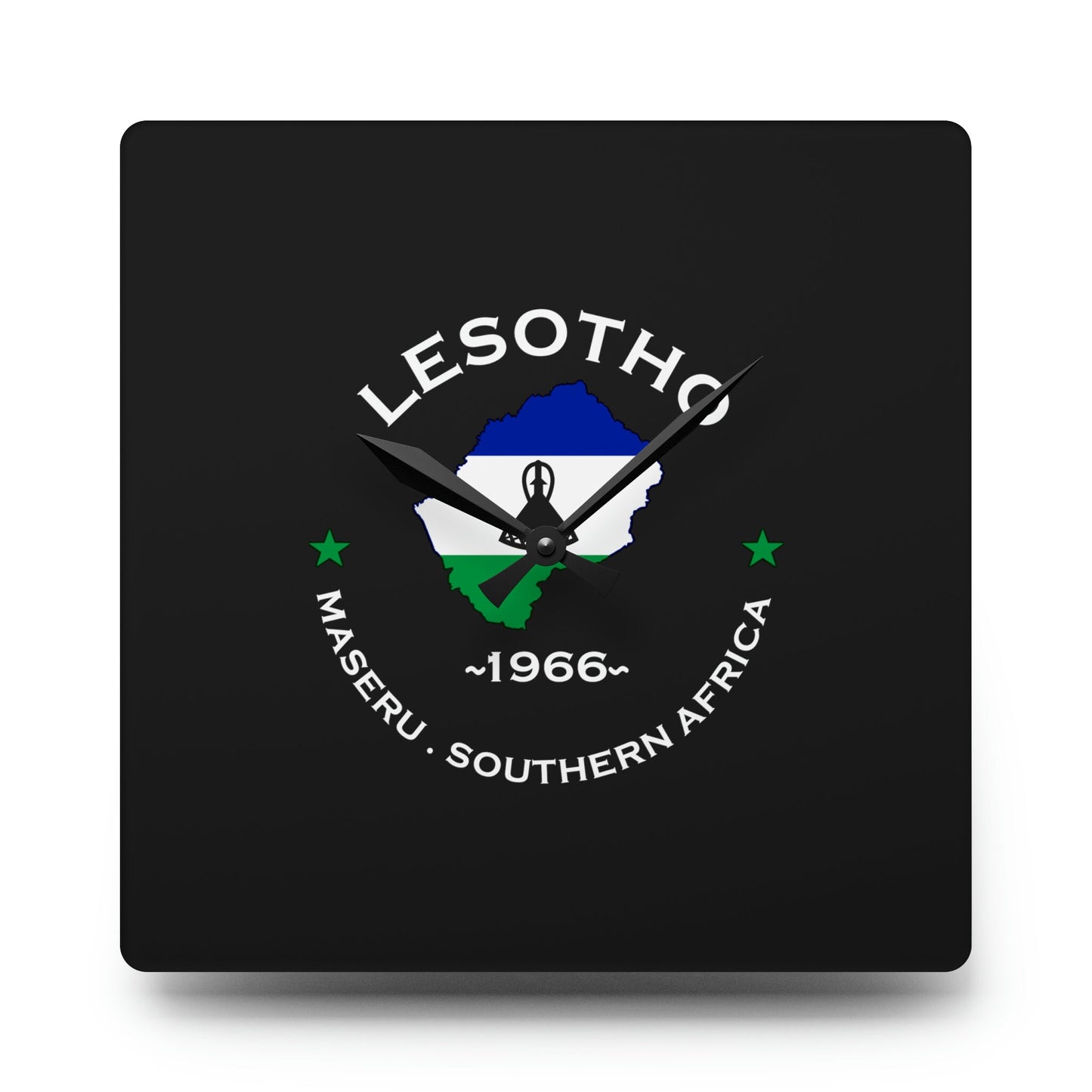 Lesotho Acrylic Wall Clock