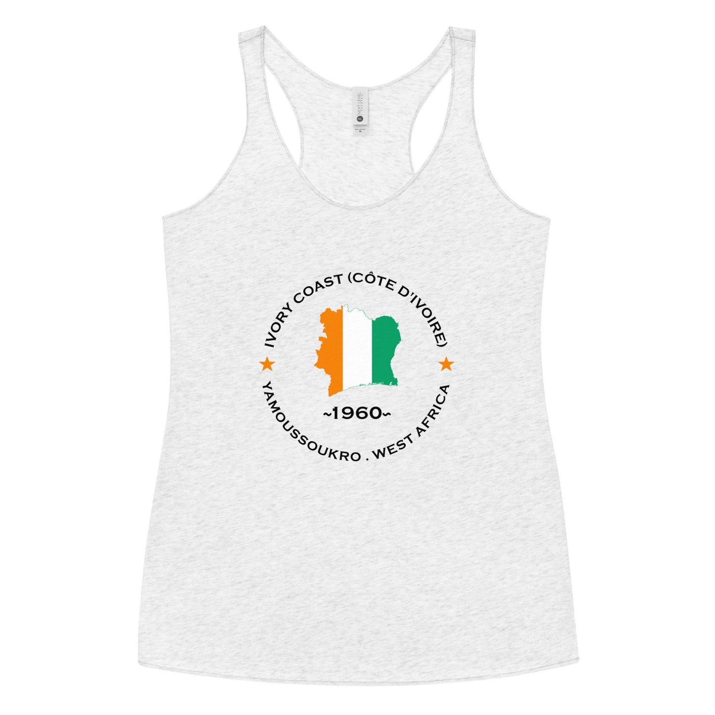 Ivory Coast (Côte d'Ivoire) Women's Racerback Tank