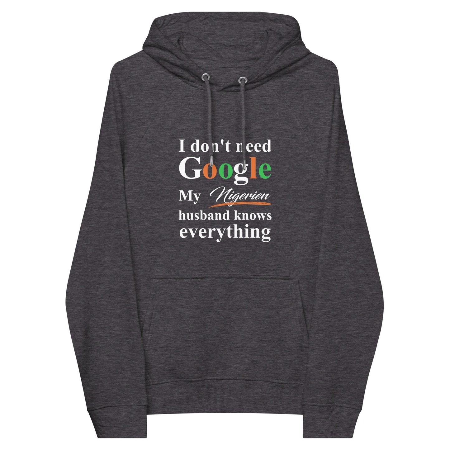 Nigerien Funny Husband eco raglan hoodie