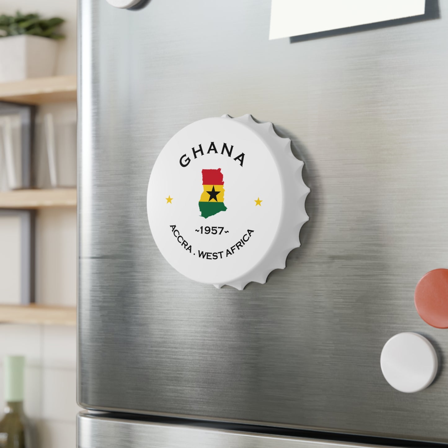 Ghanaian Inspired Bottle Opener, Ghana weddings, Ghana Parties, Ghana Gifts, Ghana Souvenirs, African Graduation, African Fridge Magnet.