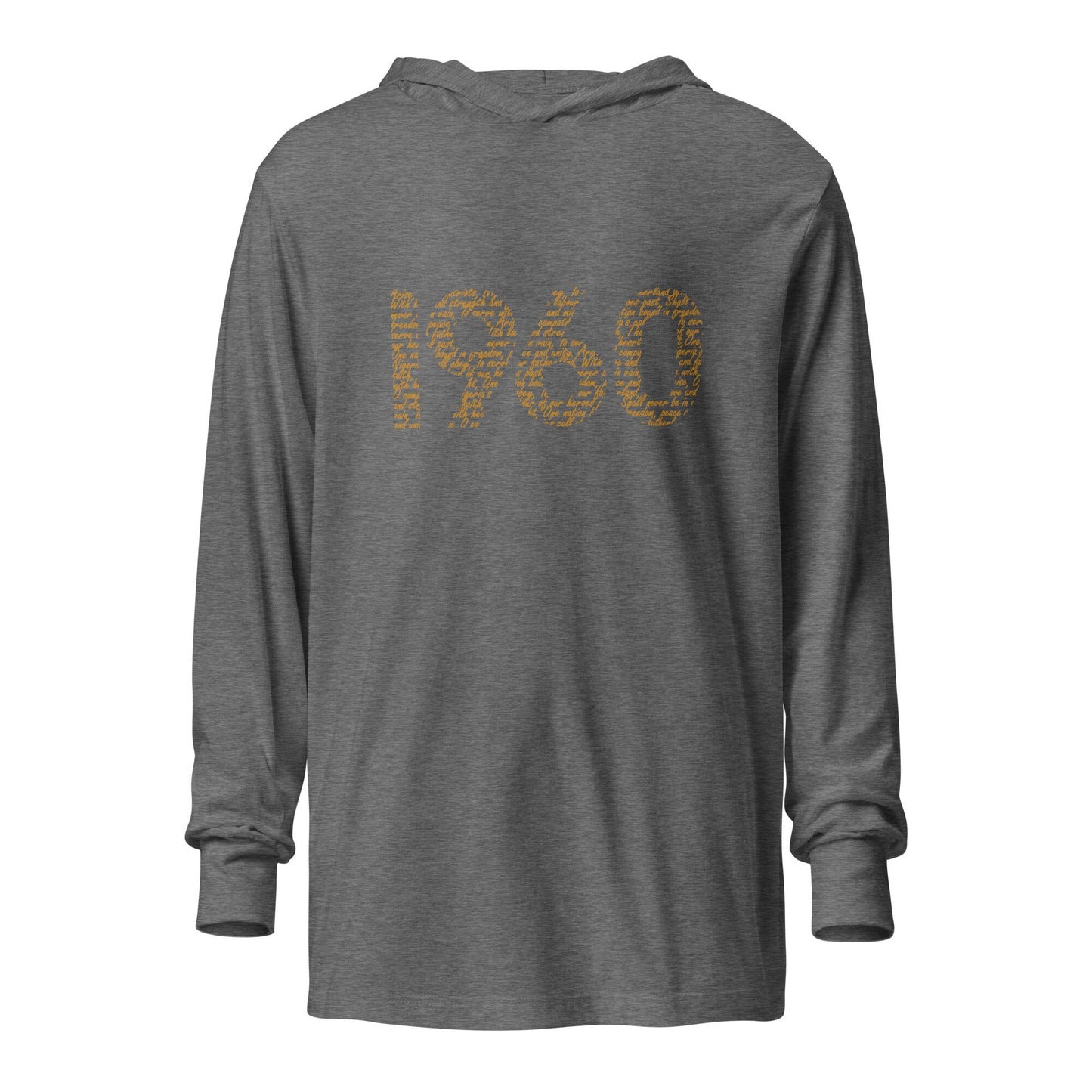 Light Weight Nigerian Independence 1960 with National Pledge - Hooded long-sleeve tee