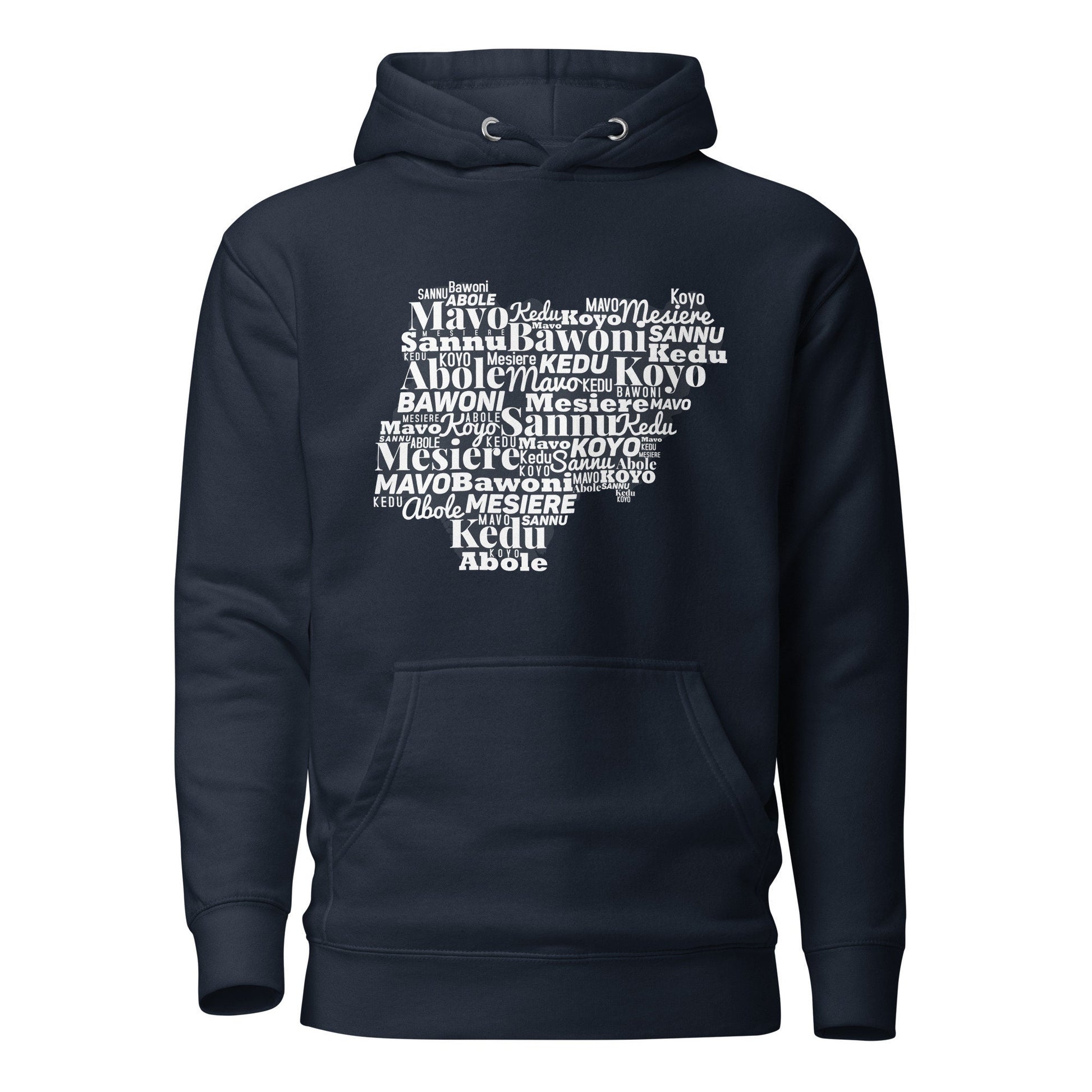 Heavy weight Nigerian States - Unisex Hoodie