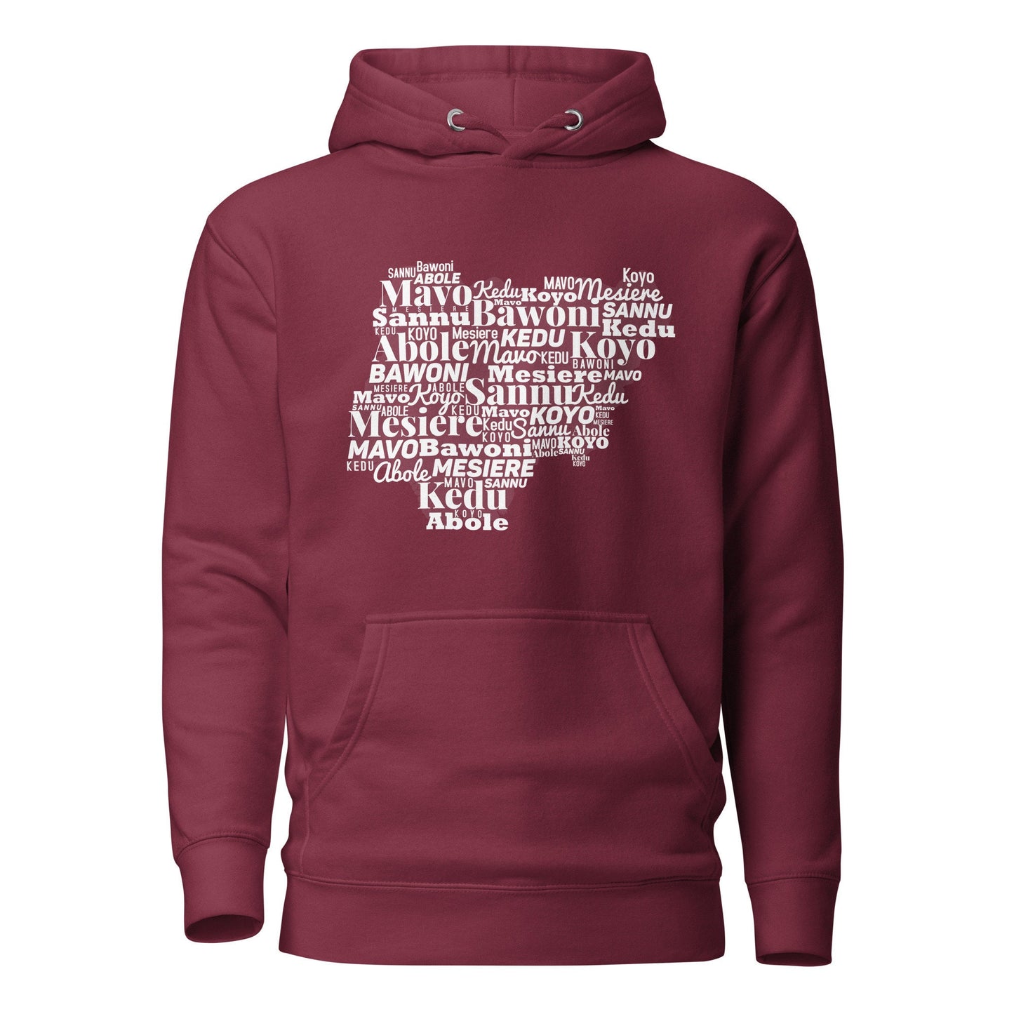 Heavy weight Nigerian States - Unisex Hoodie