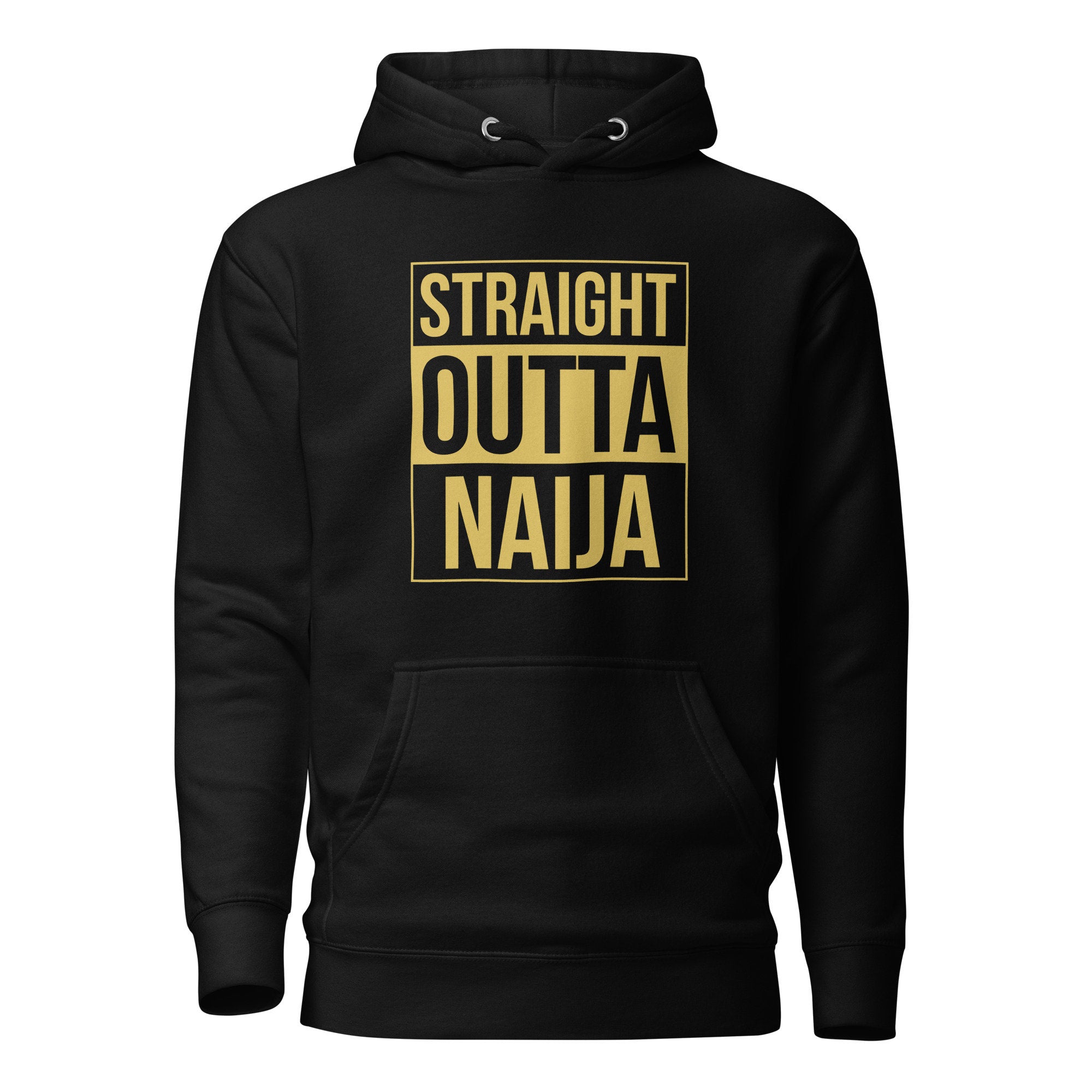 Heavy weight Straight Outta Naija Unisex Hoodie- Nigerian Hoodie