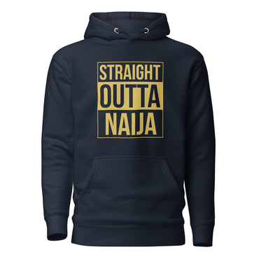 Heavy weight Straight Outta Naija Unisex Hoodie- Nigerian Hoodie