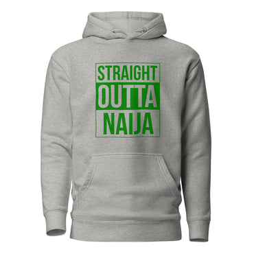 Heavy blend- Straight outta Naija Unisex Hoodie- White Nigerian Hoodie