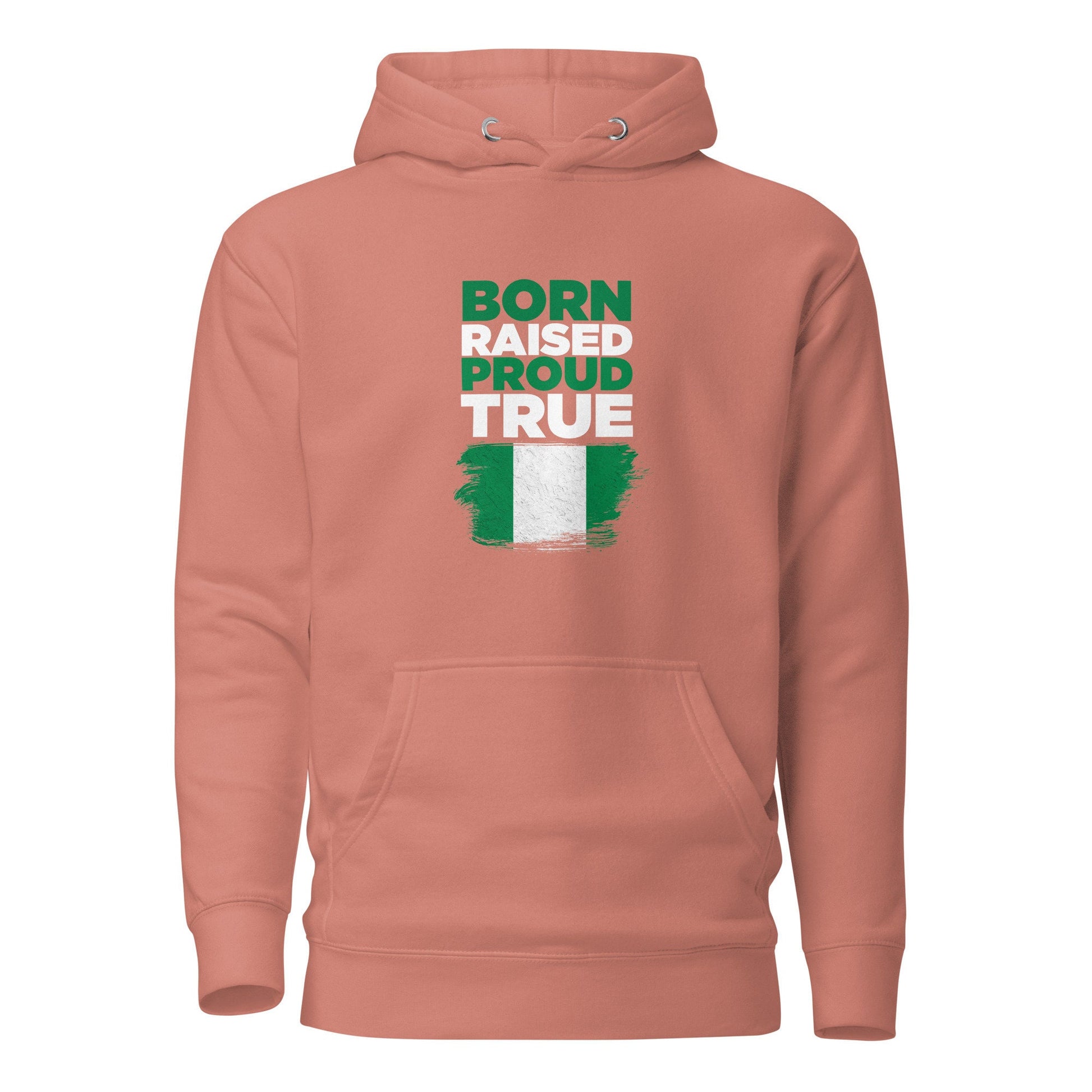 Heavy Blend Born Raised Proud True- Nigerian Hoodie, African Hoodie, Black hoodie, Red African Hoodie, Grey Hoodie