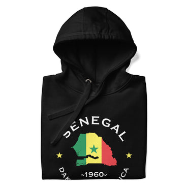 Senegalese Inspired Unisex Hoodie: Authentic Senegal Fashion, African Gifts, Senegalese Apparel, Gifts for Senegalese