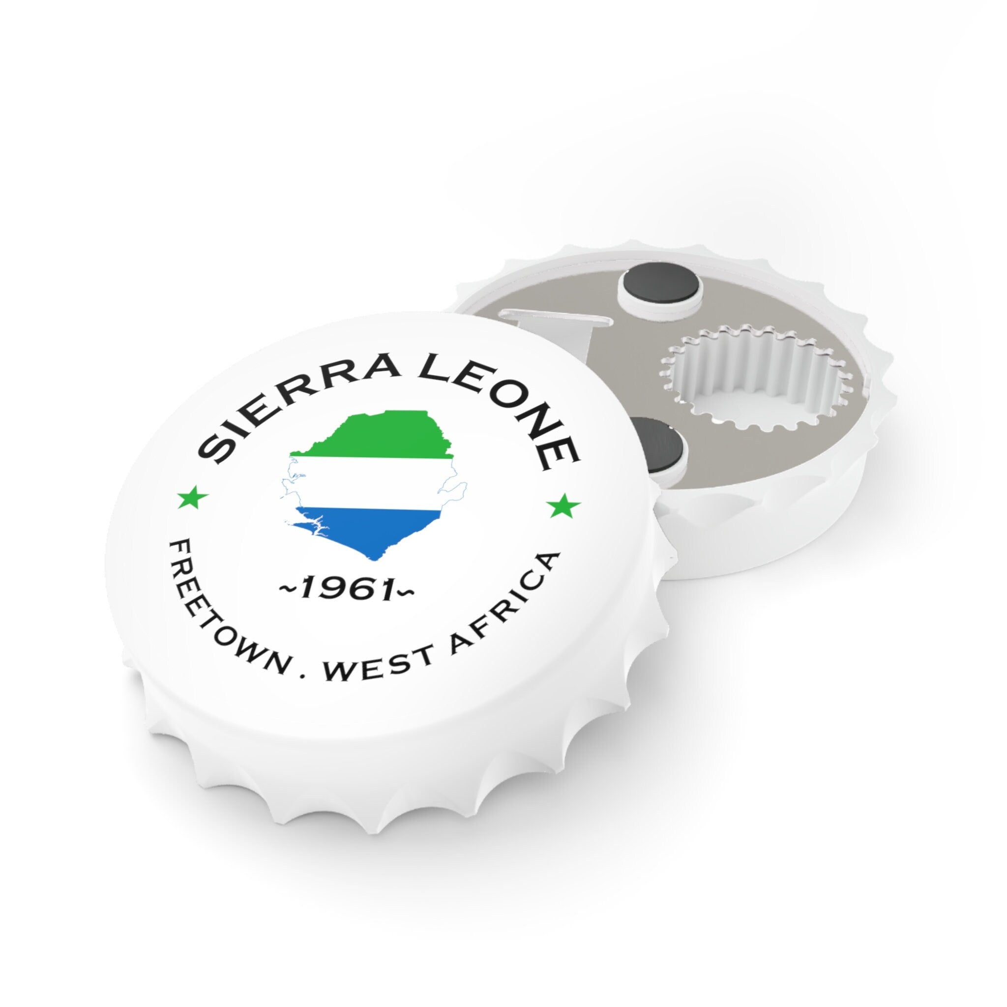 Sierra Leone Bottle Opener and Fridge Magnet