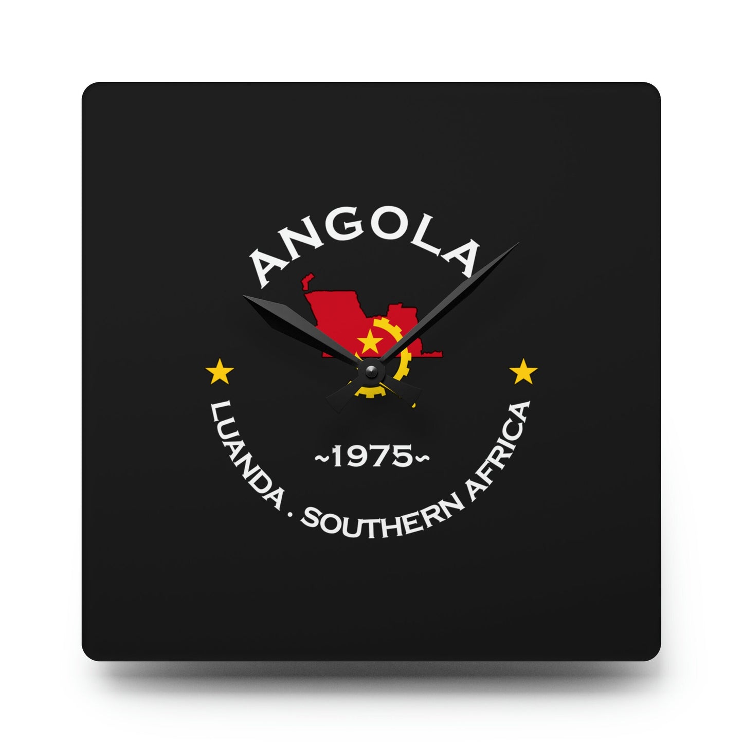 Angola Inspired Acrylic Wall Clock.