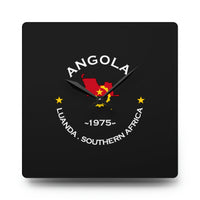 Angola Inspired Acrylic Wall Clock.