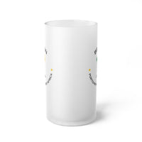 Benin Frosted Glass Beer Mug