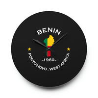 Benin Inspired Acrylic Wall Clock