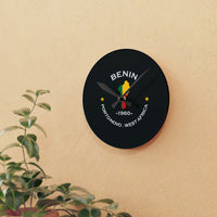 Benin Inspired Acrylic Wall Clock