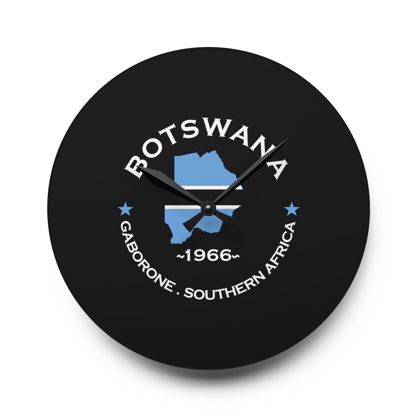 Botswana Inspired Acrylic Wall Clock