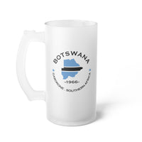 Botswana Frosted Glass Beer Mug