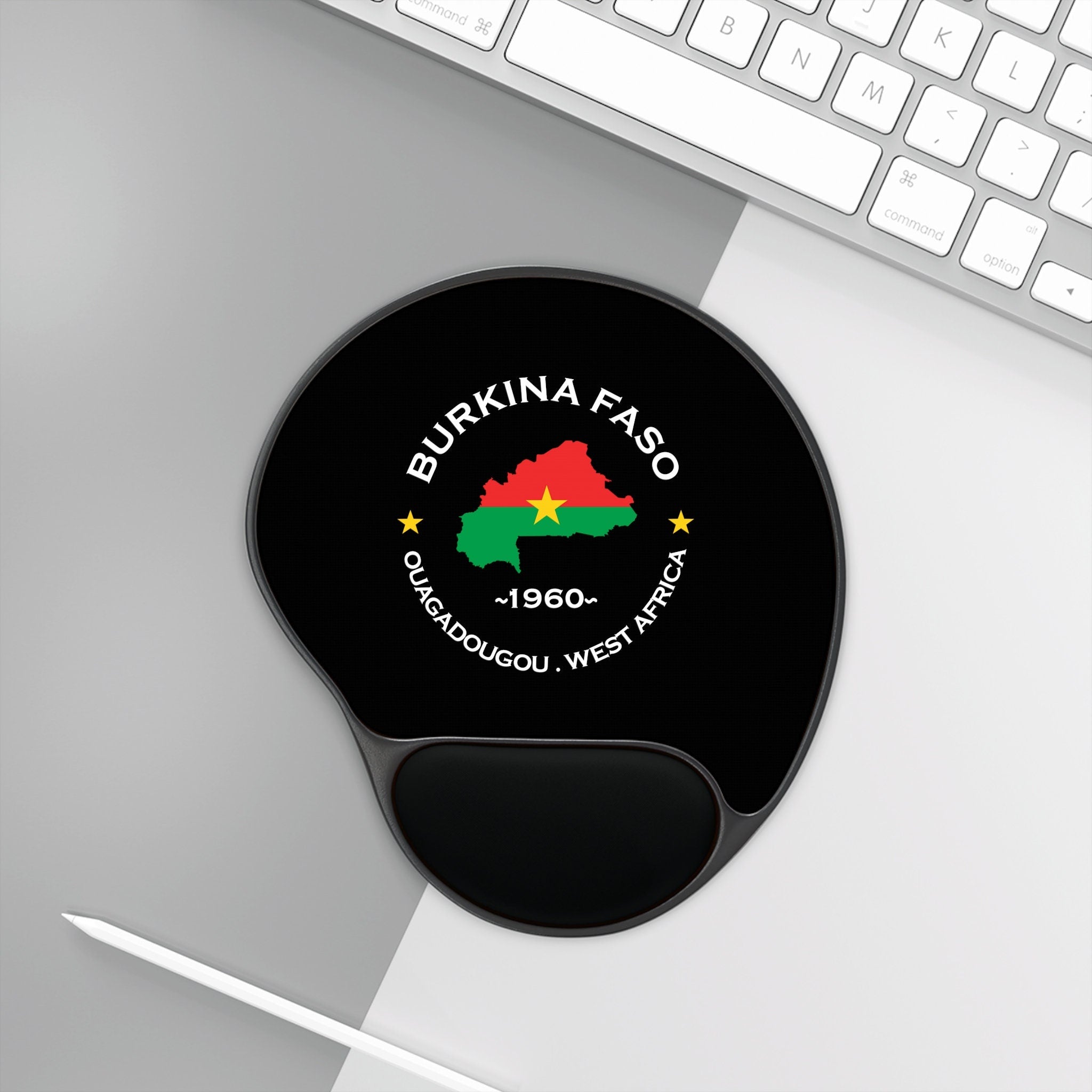 Burkina Faso Ergonomic Mouse Pad