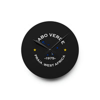 Cabo Verde Acrylic Wall Clock