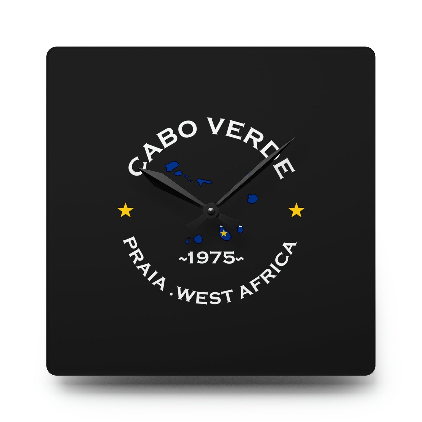 Cabo Verde Acrylic Wall Clock