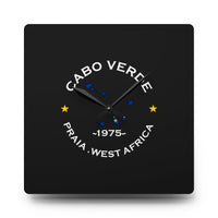 Cabo Verde Acrylic Wall Clock