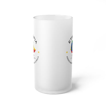 Ethiopian  Frosted Glass Beer Mug