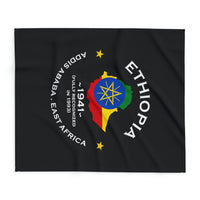 Ethiopian Inspired Premium Fleece blanket