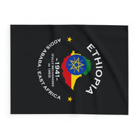 Ethiopian Inspired Premium Fleece blanket