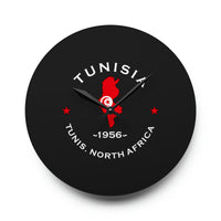 Tunisian Inspired Acrylic Wall Clock: Vintage Decor for African American Homes