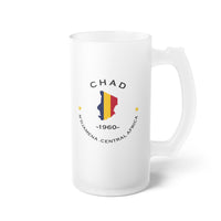 Chadian  Frosted Glass Beer Mug