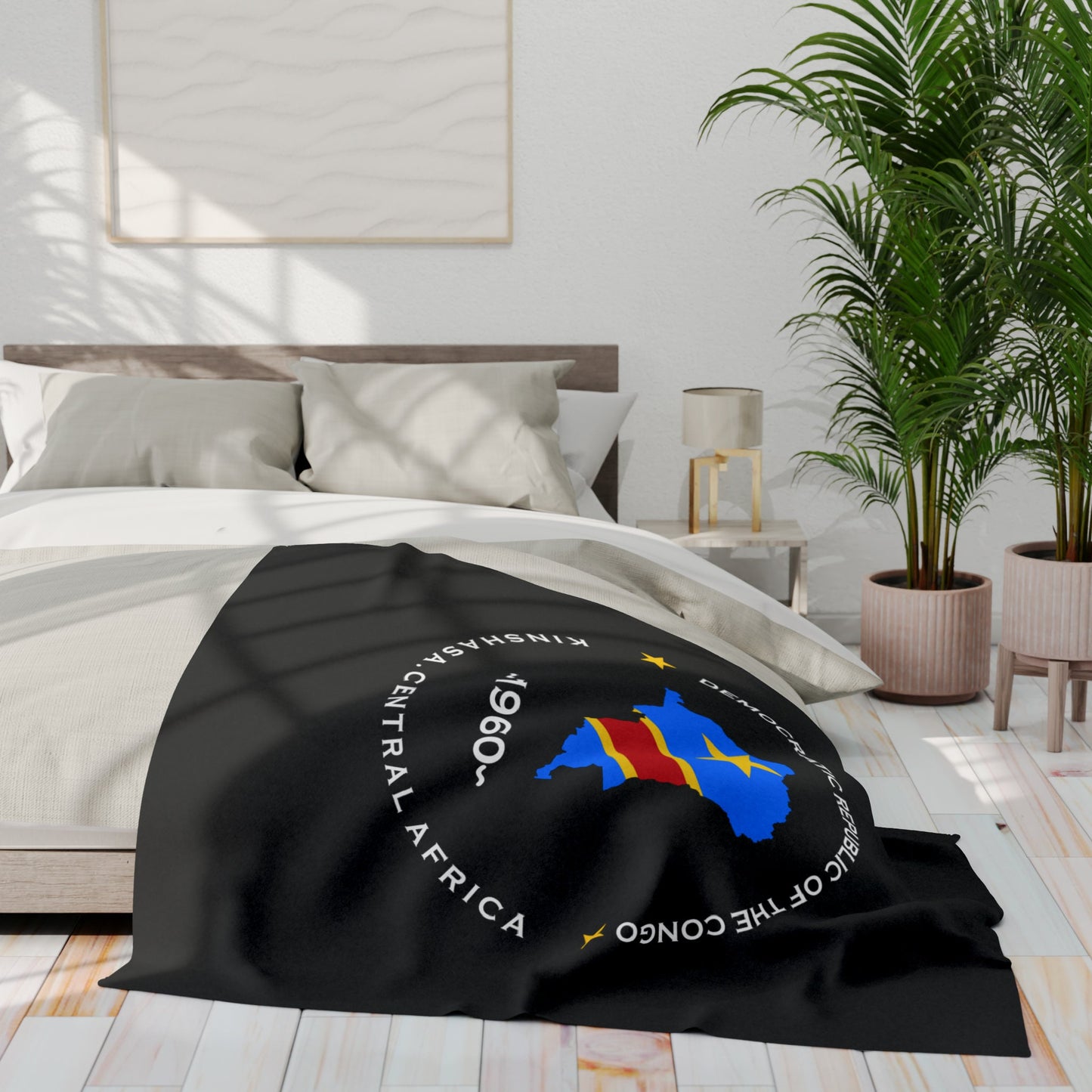 Congolese Inspired Premium Fleece blanket