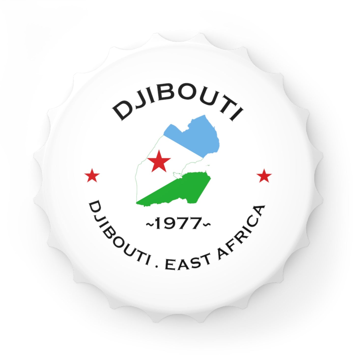 Djibouti Inspired Bottle Opener: African Graduation Gift, Djibouti Fridge Magnet, Djibouti T-Shirts, Djibouti Souvenirs, African Gifts