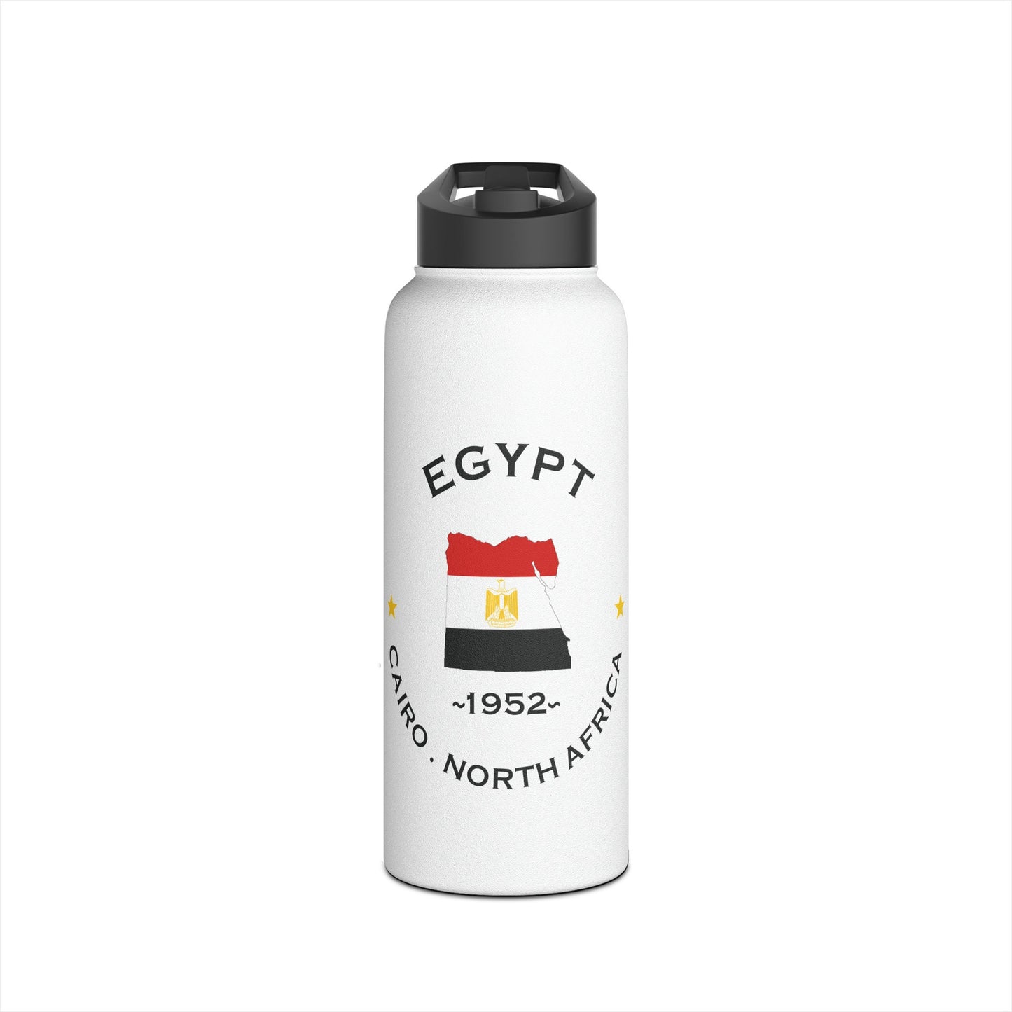 Egyptian Steel Water Bottle: Stay Hydrated in Style with a Standard Lid