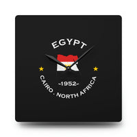 Egyptian Acrylic Wall Clock
