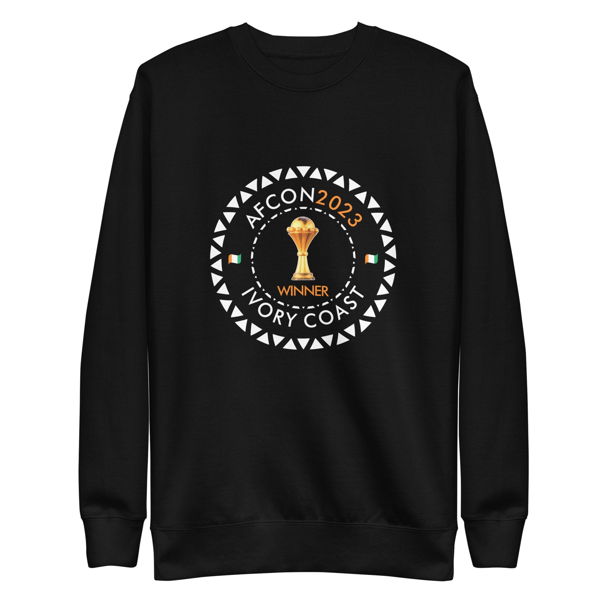 AFCON 2023 WINNER-Unisex Premium Sweatshirt- Ivory Coast