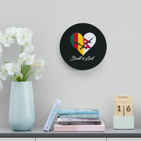 Cameroon/Nepal Interracial Inspired Acrylic Wall Clock