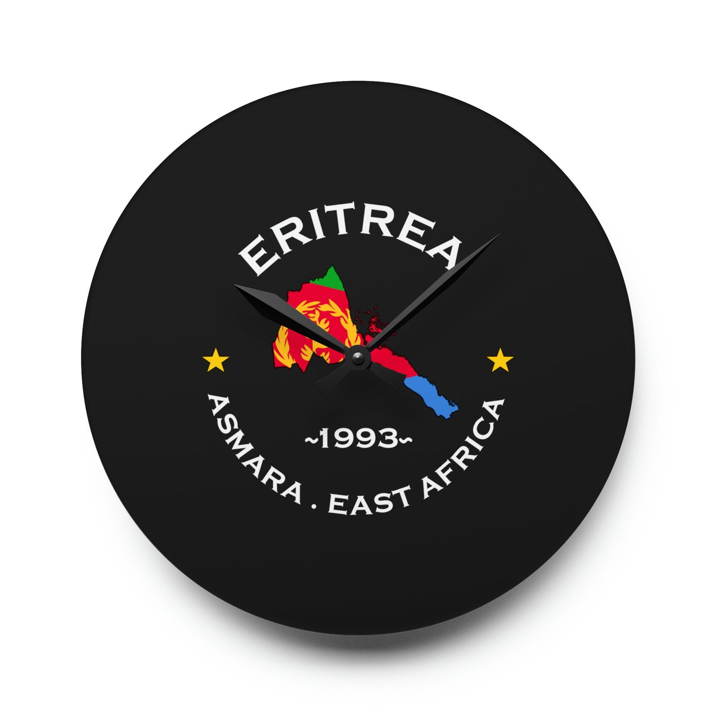 Eritrea Acrylic Wall Clock