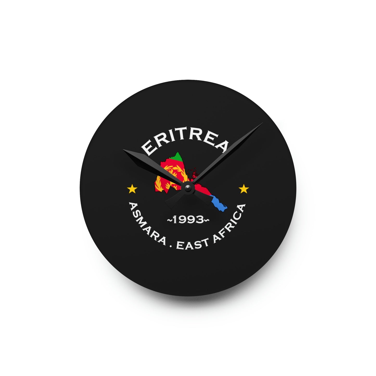 Eritrea Acrylic Wall Clock