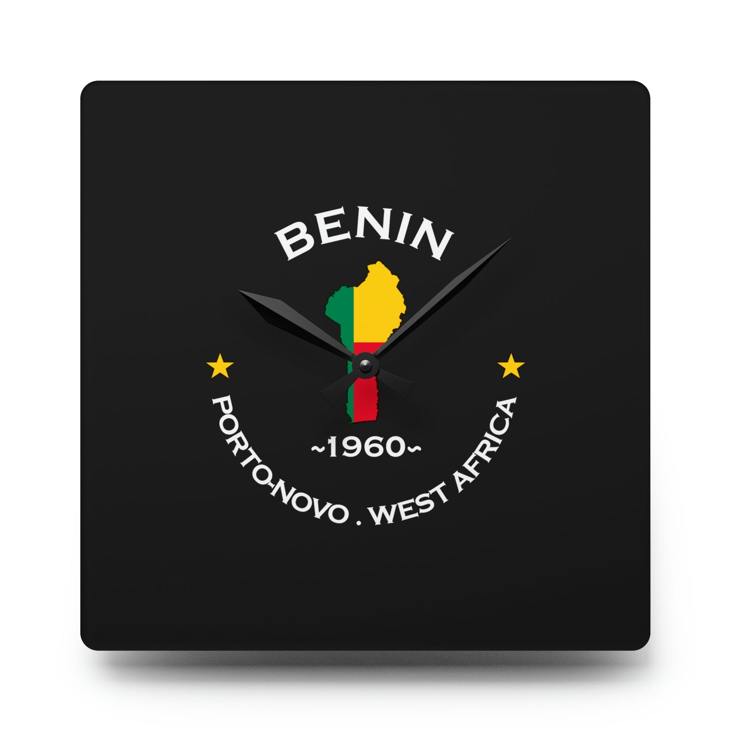 Benin Inspired Acrylic Wall Clock