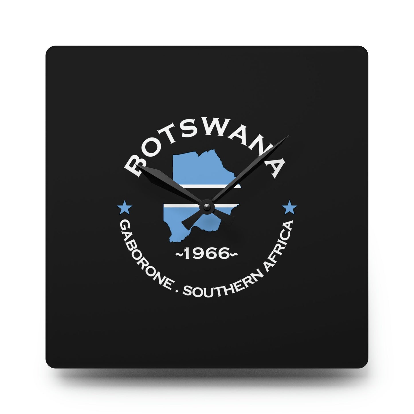 Botswana Inspired Acrylic Wall Clock