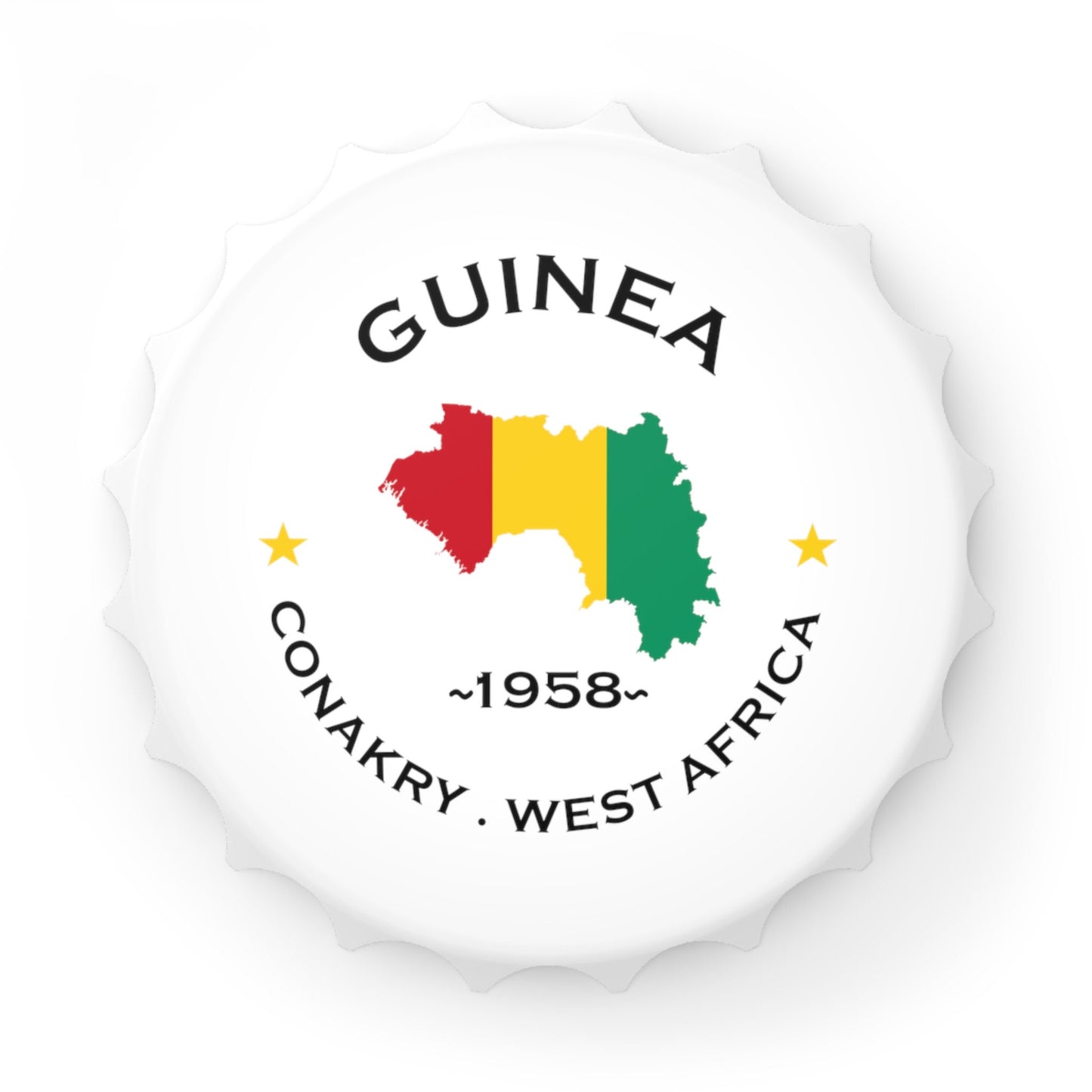 Guinea Bottle Opener and Fridge Magnet